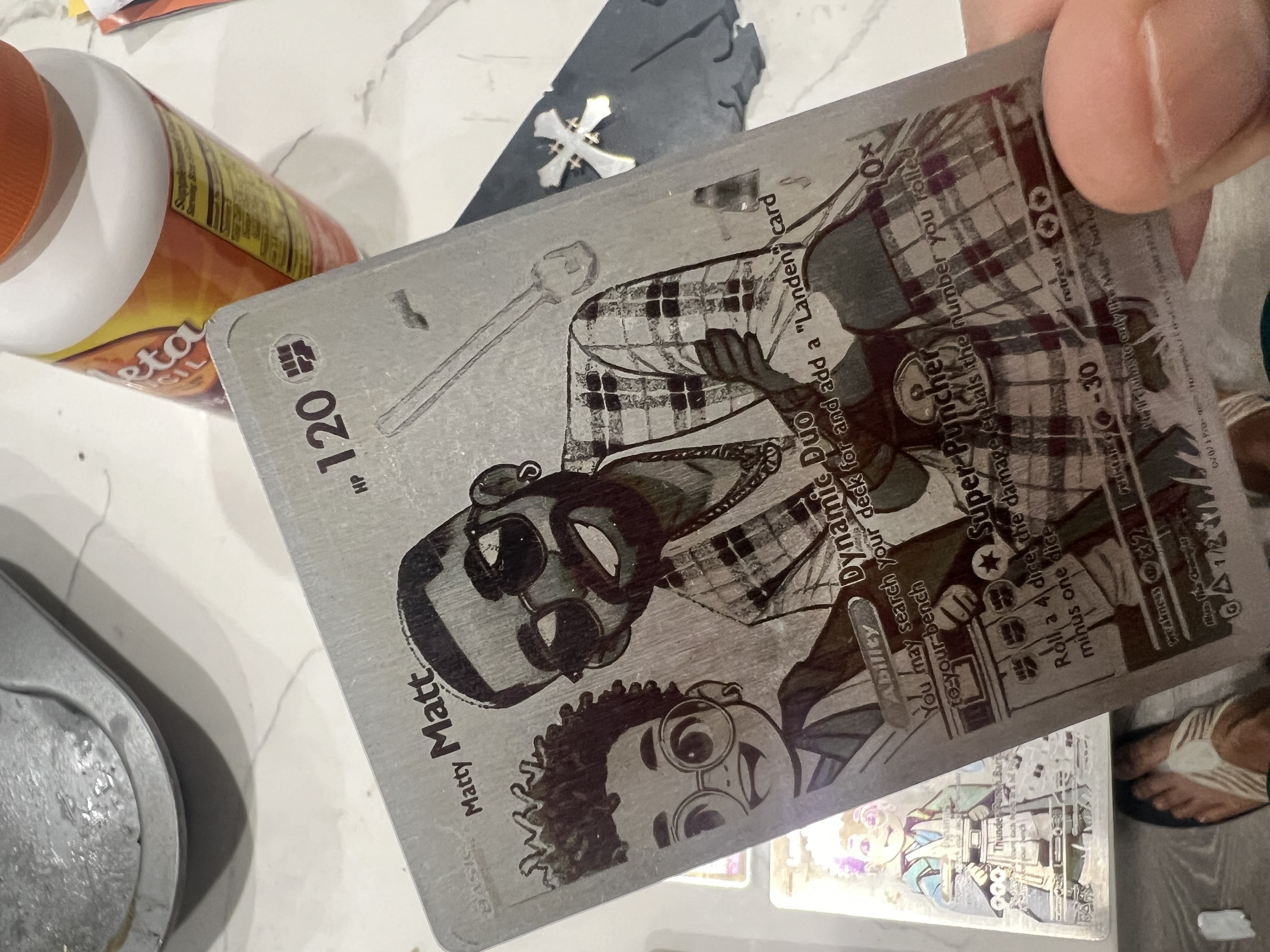 Stainless Steel Pokemon Style Card